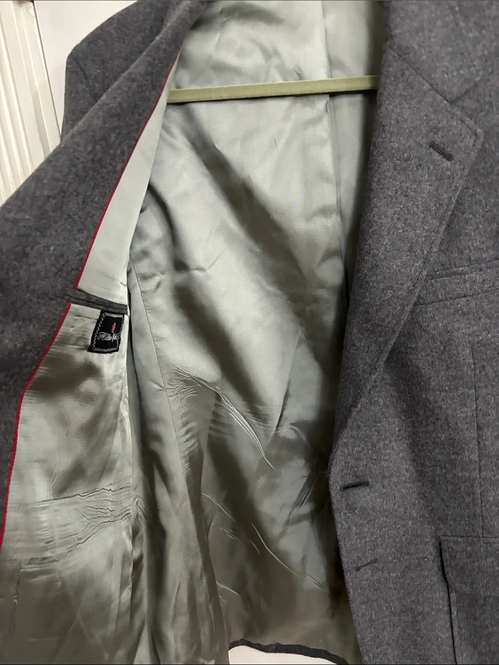 Classic Men's Gray Camel Hair Wool Blazer